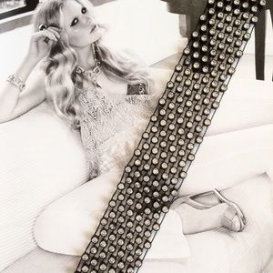 Crystal Choker. Black Choker Necklace.